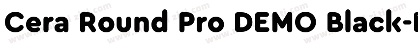Cera Round Pro DEMO Black字体转换